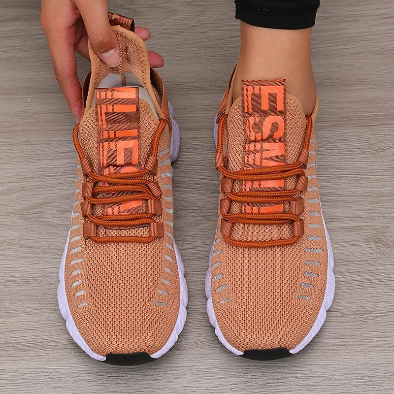 Basket en maille légère et semelle souple pour femmes