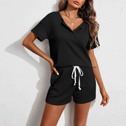 Ensemble Pyjama Jacquard Femme – Style Confortable