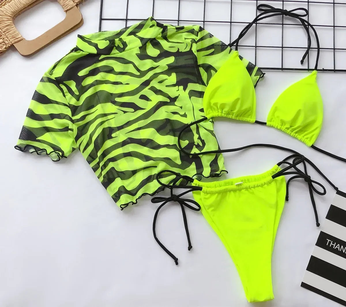 Ensemble de bikini sexy 3 pièces pour femmes