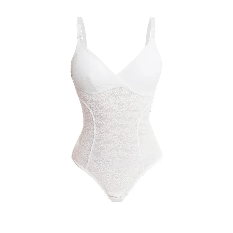 Body string en dentelle à col en V pour femmes