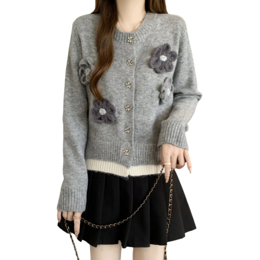 Cardigan court pour femmes