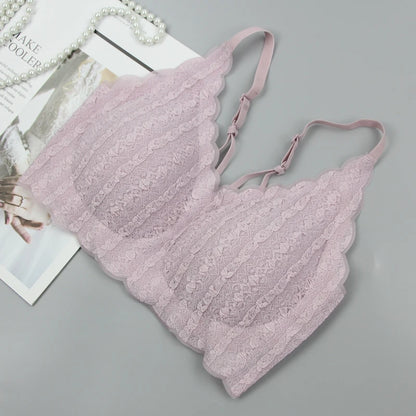 Soutien-Gorge Push-Up Brodé Femme – Sans Couture