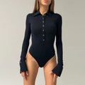 Body moulant à boutons pour femmes
