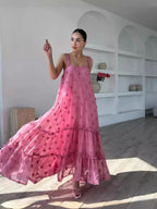Robe de soirée à la mode fleurs 3D pour femmes