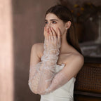 Gants sans doigts en tulle doux pour femmes