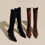 Bottes hautes vintage pointues pour femmes