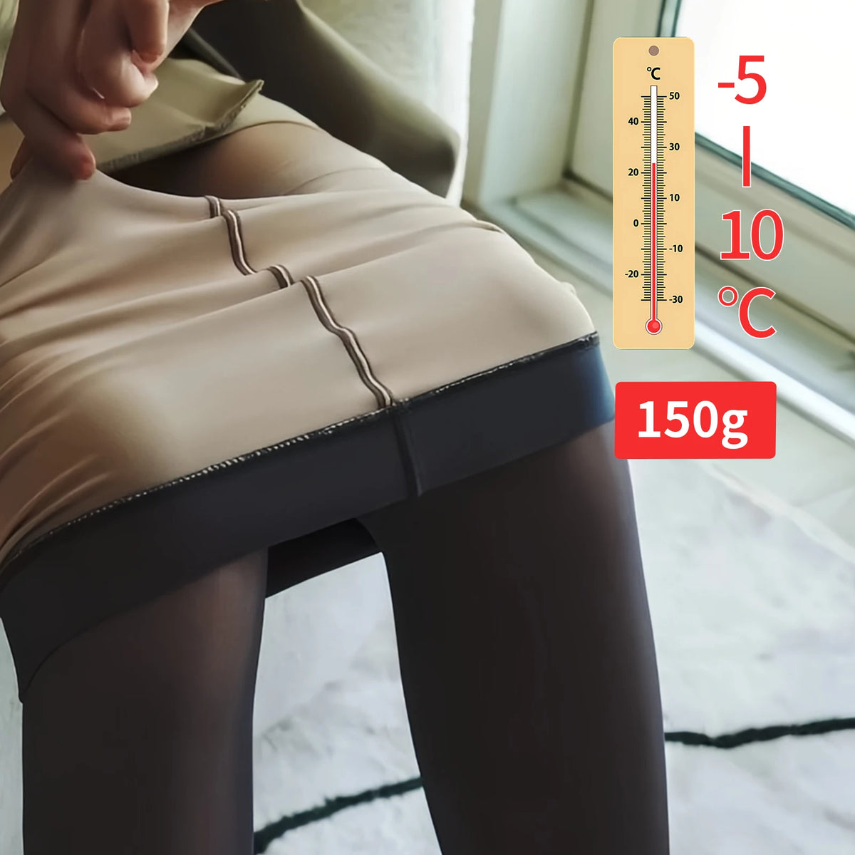 Collants minces translucides pour femmes
