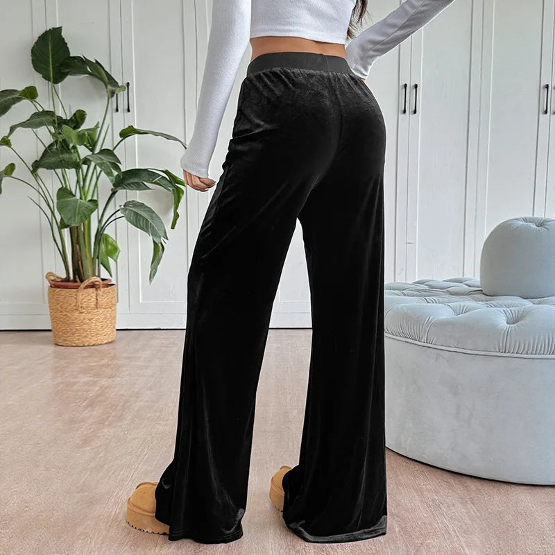 Pantalon évasé Baggy décontracté pour femmes