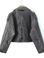 Vestes en faux cuir pour femmes