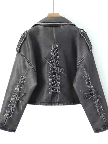 Veste en Similicuir Femme – Style Urbain