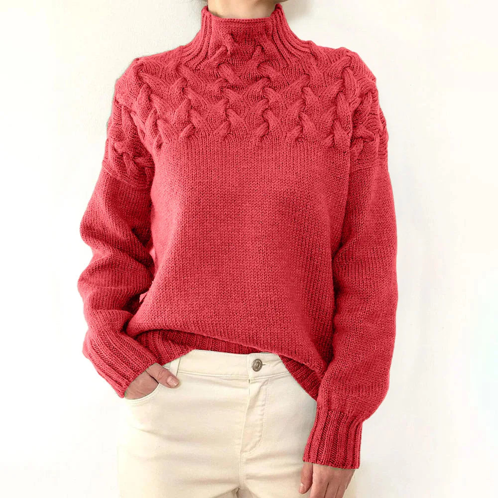 Pull en maille à manches longues pour femmes