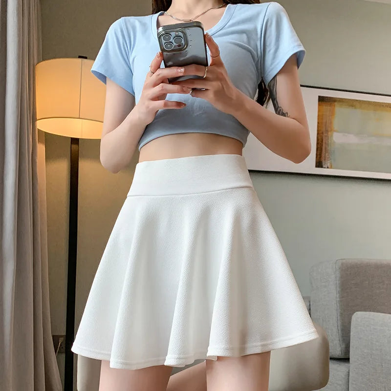 Jupes short plissées pour femmes
