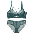 Ensemble soutien-Gorge Push Up et culotte en dentelle pour femmes