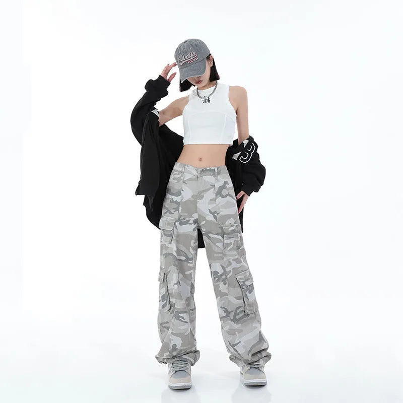 Pantalon cargo de camouflage pour femmes