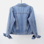 Veste en jean à manches longues pour femmes