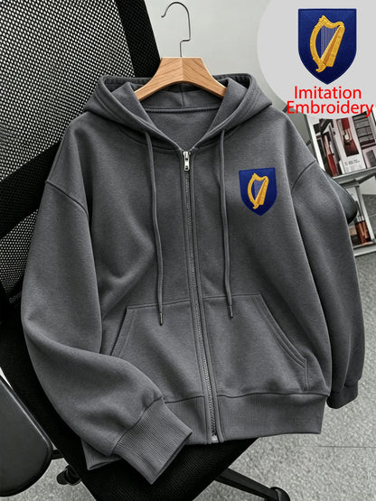 Sweat à Capuche Zippé Femme – Imprimé Irlande
