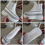 Baskets en cuir véritable pour femmes