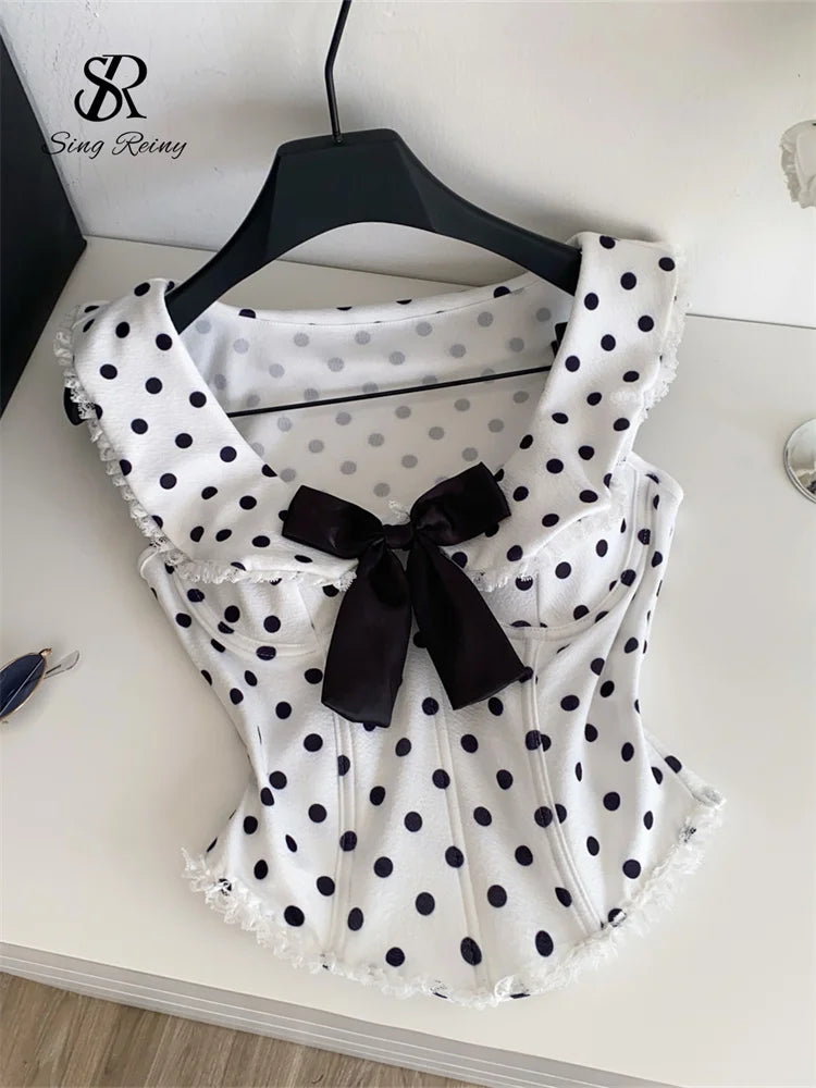 Débardeur Doux Femme – Imprimé Pois