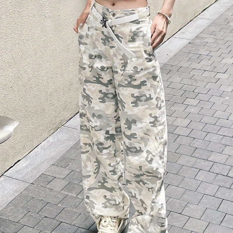Pantalon vintage rétro à jambes larges pour femmes