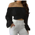 Chemisier à manches bouffantes pour femmes