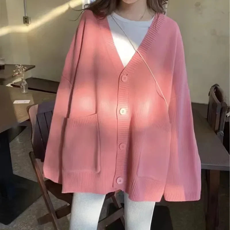Cardigan décontracté de style paresseux pour femmes