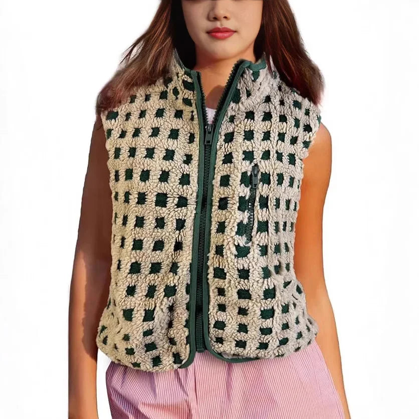 Gilet à fermeture éclair pour femmes