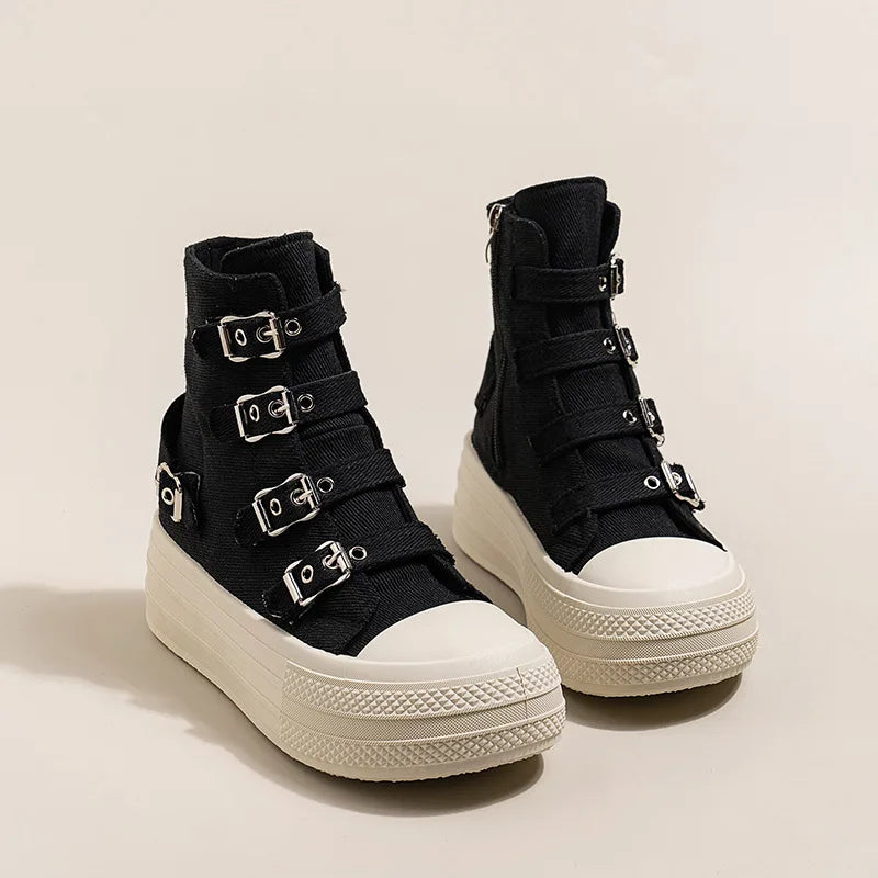 Bottines à semelle compensée pour femmes