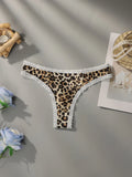 String en dentelle imprimé léopard pour femmes