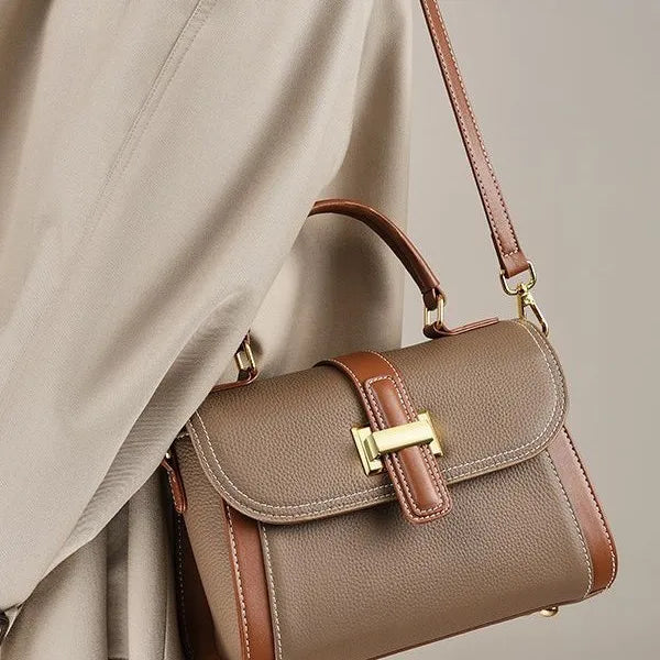 Sac à bandoulière de luxe léger et tendance en cuir pour femmes