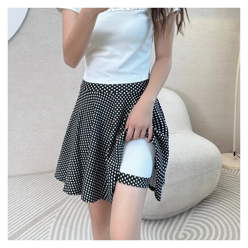Jupes short plissée évasées pour femmes