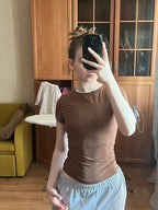 T-shirts crop tops vintage pour femmes