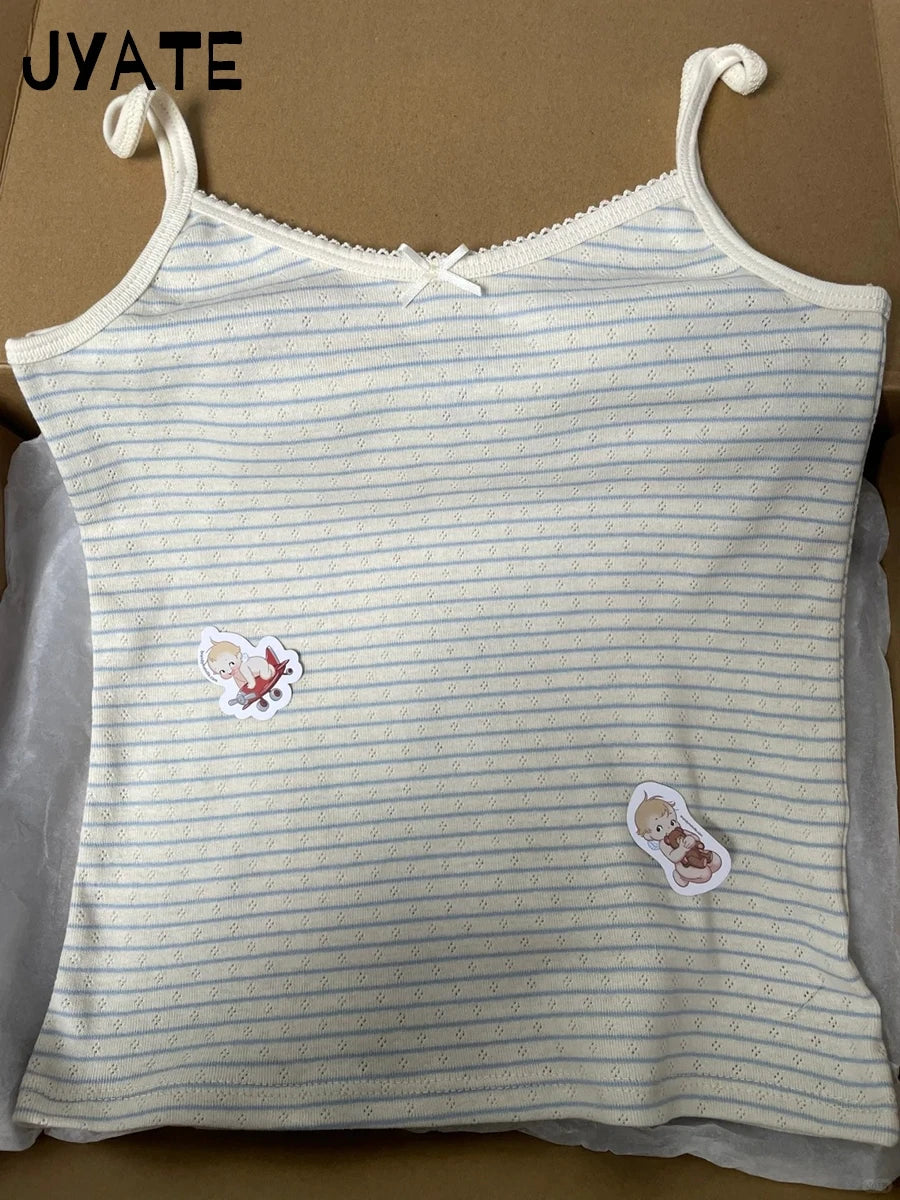 Débardeur rayée rose pour femmes
