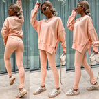 Ensembles décontracté pull ample + pantalons serrés pour femmes
