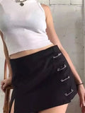 Mini jupe camouflage taille haute pour femmes