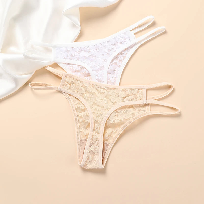 String sans couture en dentelle pour femmes