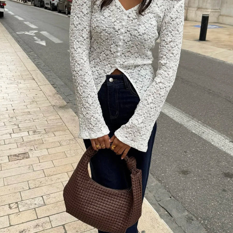 T-shirts en dentelle pour femmes