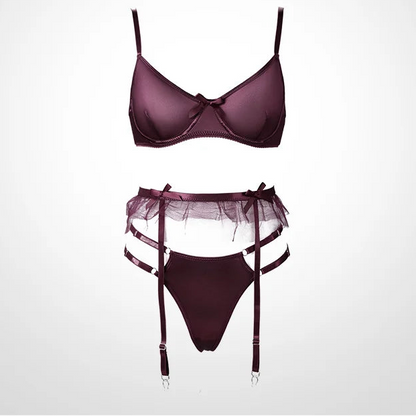 Ensemble Lingerie Femme – Soutien-Gorge et String Confort