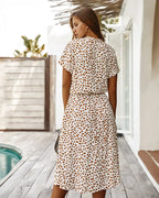 Robe longue à imprimé floral pour femmes