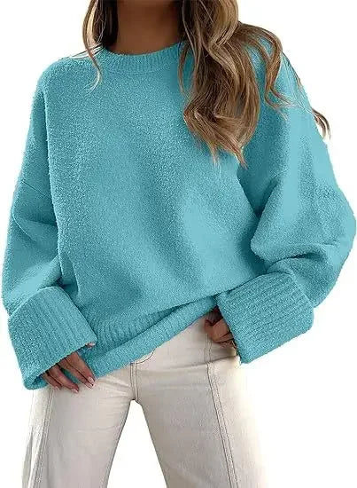 Pull Femme – Maille Épaisse et Manches Longues