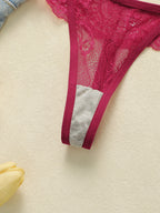 String taille basse en dentelle pour femmes
