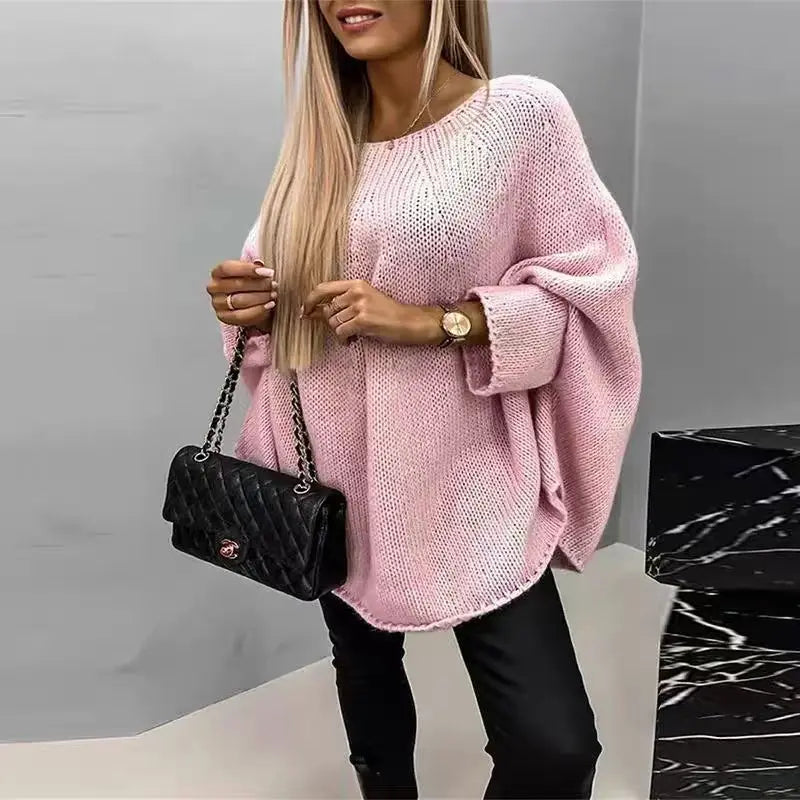 Pull tricot ample  pour femmes
