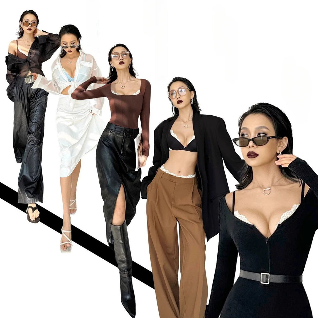 Ensemble de lingerie sexy en dentelle soutien-gorge push-up et culotte assortie pour femmes