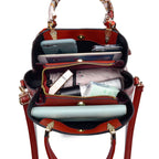 Sac à bandoulière avec foulard en soie pour femmes