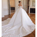 Robe de mariée luxueuse en Organza avec broderie pour femmes