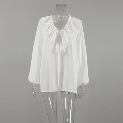 Chemise Décontractée Femme – Col V