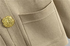 Ensembles de pulls en tricot et pantalon ample taille haute pour femmes