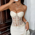 Corsets dos nu dentelle pour femmes