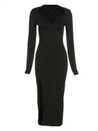 Robe maxi croisée avec jupe slim pour femmes