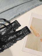 Soutien-gorge en dentelle brodée pour femmes