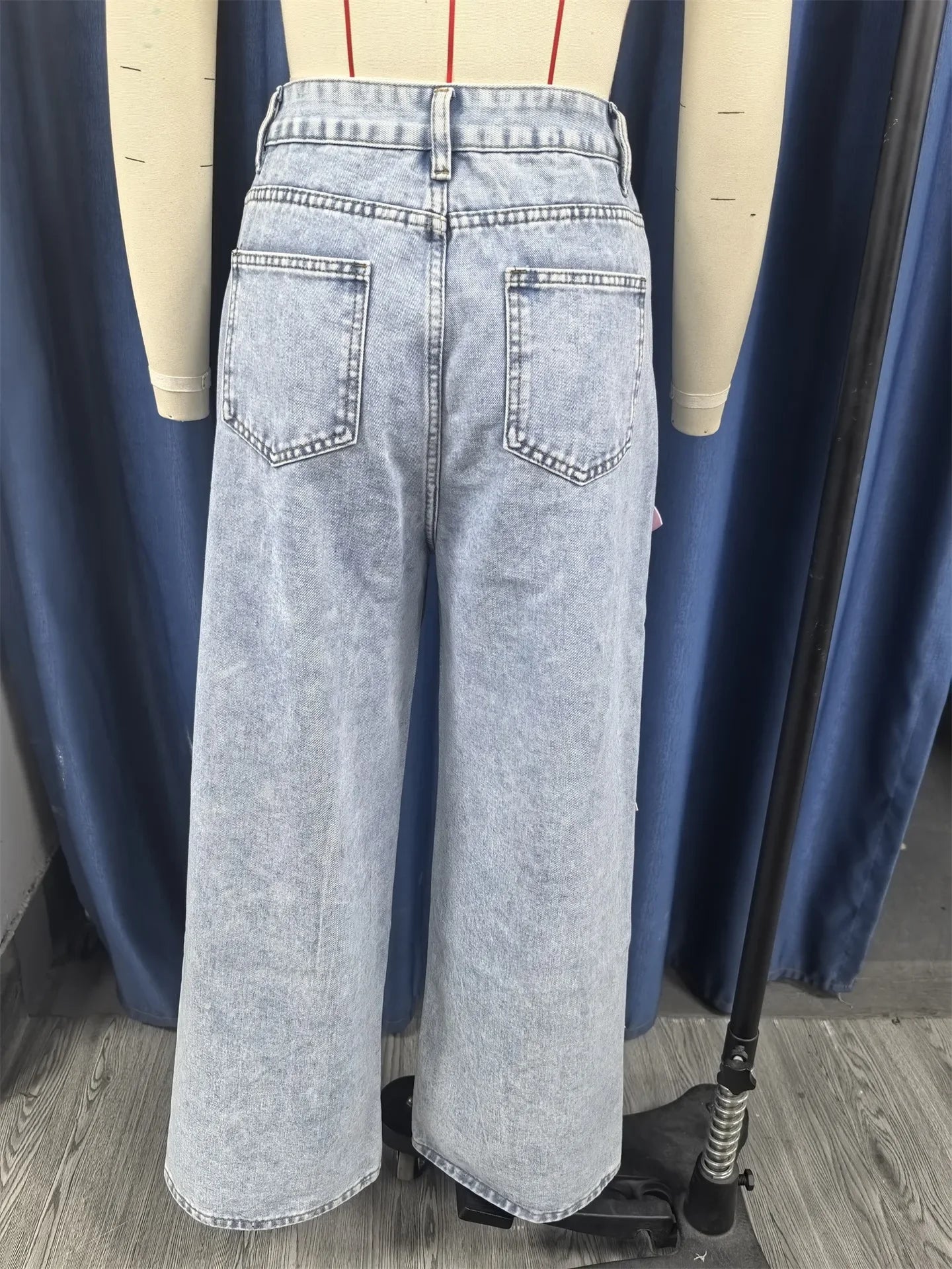 Jean vintage taille haute pour femmes